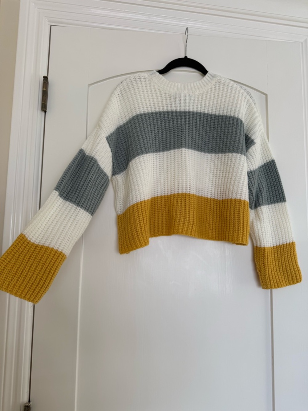 Sincerely Jules, Cropped Striped Sweater - Picture 5 of 8